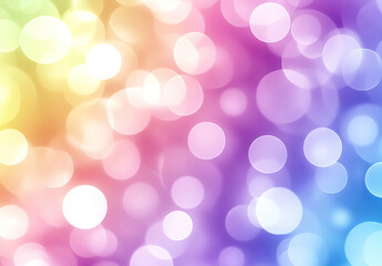 Fototapeta premium A pastel rainbow gradient forms a dreamy backdrop. The soothing colors invite tranquility, perfect for serene designs and visuals.