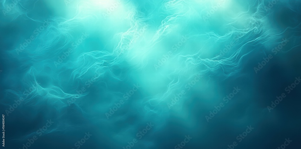 Poster abstract representation of water with ethereal light effects.