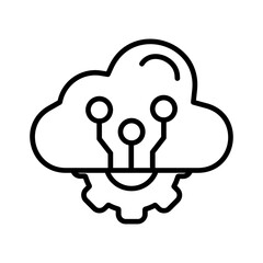 Cloud Infrastructure Vector Icon