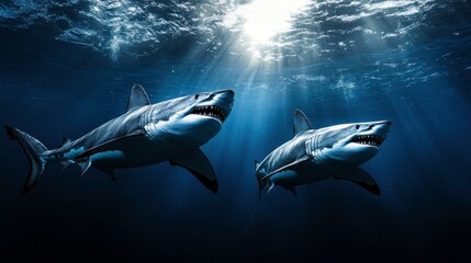 Dramatic Deep Sea Predators in Ambient Lighting