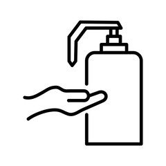 Hand sanitizer Vector Icon