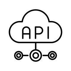 Cloud API Vector Icon