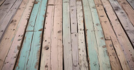 Distressed wooden planks with soft pastel coloration,  warm, pastel wood planks texture