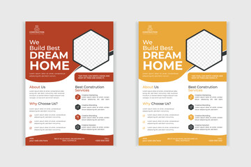 Construction Flyer Template Design