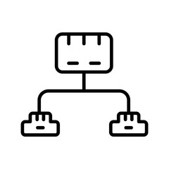 Ethernet Switch Vector Icon