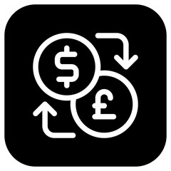Editable currency exchange vector icon. Part of a big icon set family.  Finance, business, investment, accounting. Perfect for web and app interfaces, presentations, infographics, etc