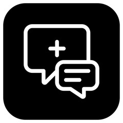 Editable health consultation vector icon. Part of a big icon set family. Perfect for web and app interfaces, presentations, infographics, etc