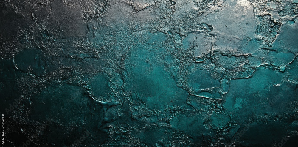 Poster abstract textured surface with a blend of dark and teal colors.