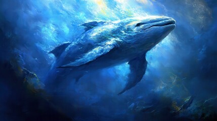 Fototapeta premium Mystical Abyssal Predator in Motion