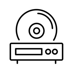 Portable DVD Player Vector Icon