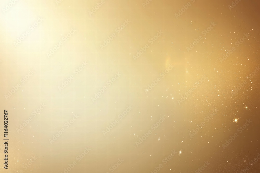 Poster A soft golden background filled with shimmering particles, evoking a celestial or dreamy atmosphere.