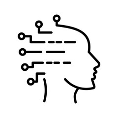 Artificial Intelligence Vector Icon