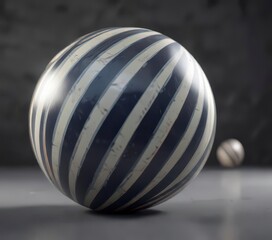 Oval ball with striped design, dynamic motion blur,  winner,  sports equipment, American football