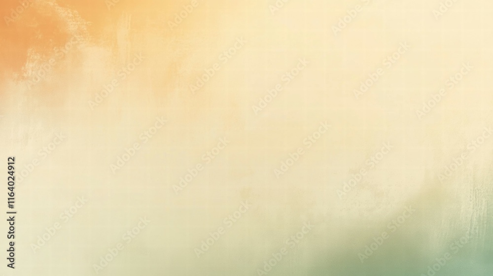 Poster a soft, abstract gradient background with warm and cool tones.