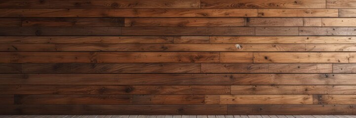 Obraz premium Rustic wooden wall background with brown stain, earthy decor , brown grunge wood, textured background