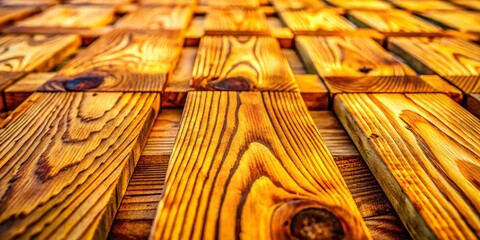 Obraz premium Rustic Wooden Grid Background - Natural Wood Texture Portrait Photography