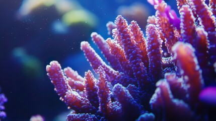 Obraz premium Vibrant Coral Reef Under Natural Sunlight