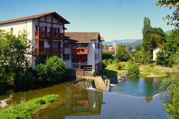 Saint Jean Pied de Port, France. Beautiful villa at the foot of the Pyrenees. Last French stop on...