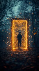 Obraz premium The Closed Door, Autism Spectrum Disorder ASD