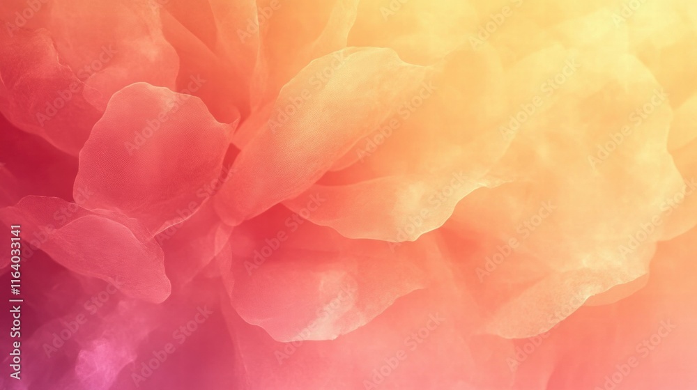 Poster a vibrant abstract background with soft hues blending from pink to orange.