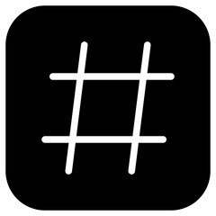 Editable hashtag vector icon. Part of a big icon set family. Perfect for web and app interfaces, presentations, infographics, etc