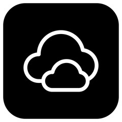 Editable clouds vector icon. Part of a big icon set family. Perfect for web and app interfaces, presentations, infographics, etc