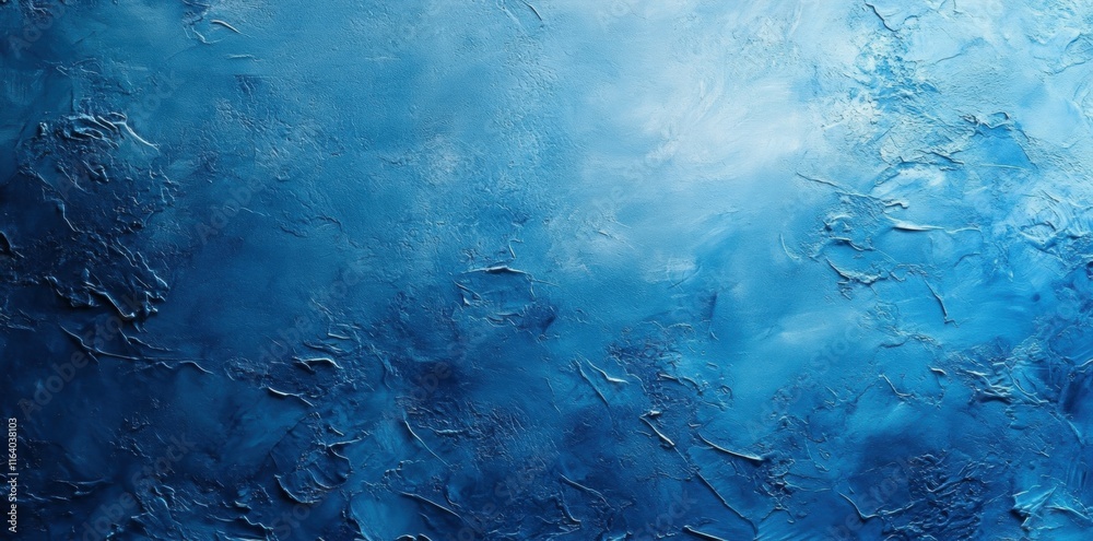 Poster abstract blue texture with a smooth, layered appearance, evoking calmness and depth.