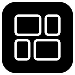 Editable vector mason grid icon. Part of a big icon set family. Perfect for web and app interfaces, presentations, infographics, etc