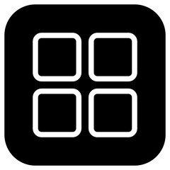 Editable vector square grid icon. Part of a big icon set family. Perfect for web and app interfaces, presentations, infographics, etc