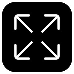 Editable vector enter full screen icon. Part of a big icon set family. Perfect for web and app interfaces, presentations, infographics, etc