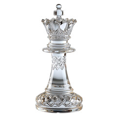 Elegant Crystal Chess King Piece Sculpture