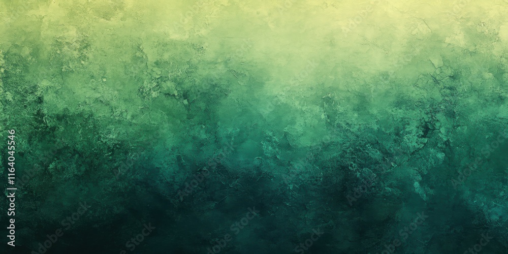 Poster An abstract gradient background transitioning from light to dark green hues.