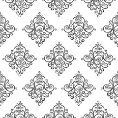 Elegant abstract floral shapes pattern for various design purposes