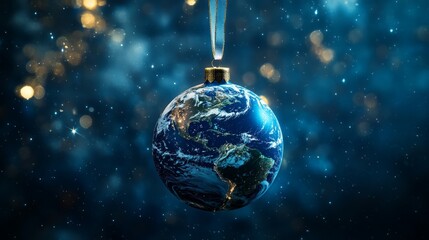 World Globe Ornament Christmas