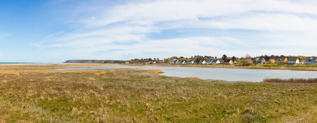 Panoramic view of Bønnerup Strand, Jutland, Denmark