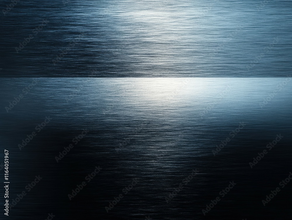 Poster A serene abstract representation of water with smooth gradients and reflections.