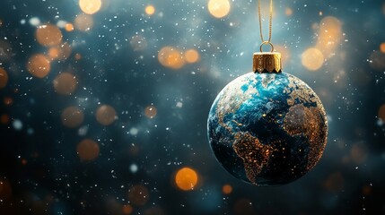 World Globe Ornament Christmas