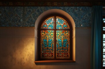 Obraz premium window in the church