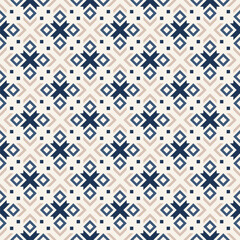 Vector geometric ornament in ethnic style. Abstract seamless pattern with EPS 10. Simple modern background texture. Repeat geo design.