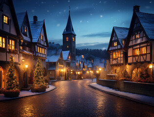 Fototapeta premium 街のイルミネーション