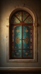Fototapeta premium stained glass window in church