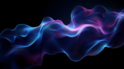 Smoke on black background texture. photo generative ai. Wraithlike. Illustration