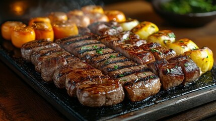 Elegant Black Plate Presentation