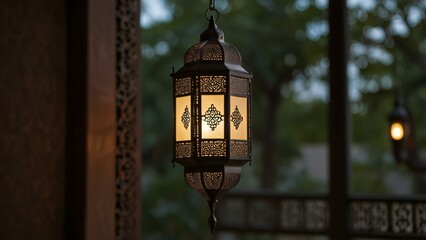 old lantern on the wall