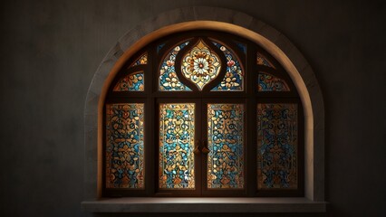 stained glass window in church