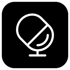 Editable vector microphone podcast icon. Part of a big icon set family. Perfect for web and app interfaces, presentations, infographics, etc