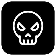 Editable vector danger skull icon. Part of a big icon set family. Perfect for web and app interfaces, presentations, infographics, etc