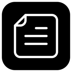 Editable vector text file icon. Part of a big icon set family. Perfect for web and app interfaces, presentations, infographics, etc