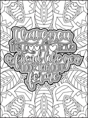 Valentine's Day Quote Coloring Page. Valentine's Day Coloring Page for Adults.