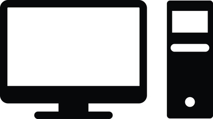 desktop pc flat icon